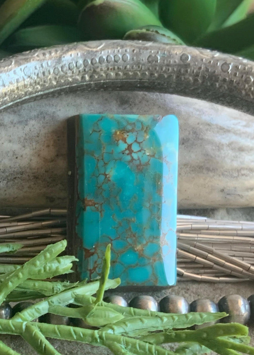 Lone Mountain Turquoise Rectangular Gemstone