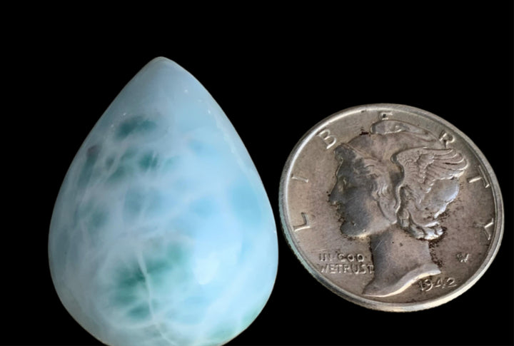 Larimar Dome Top Cabochon-Dominican Republic Gemstone