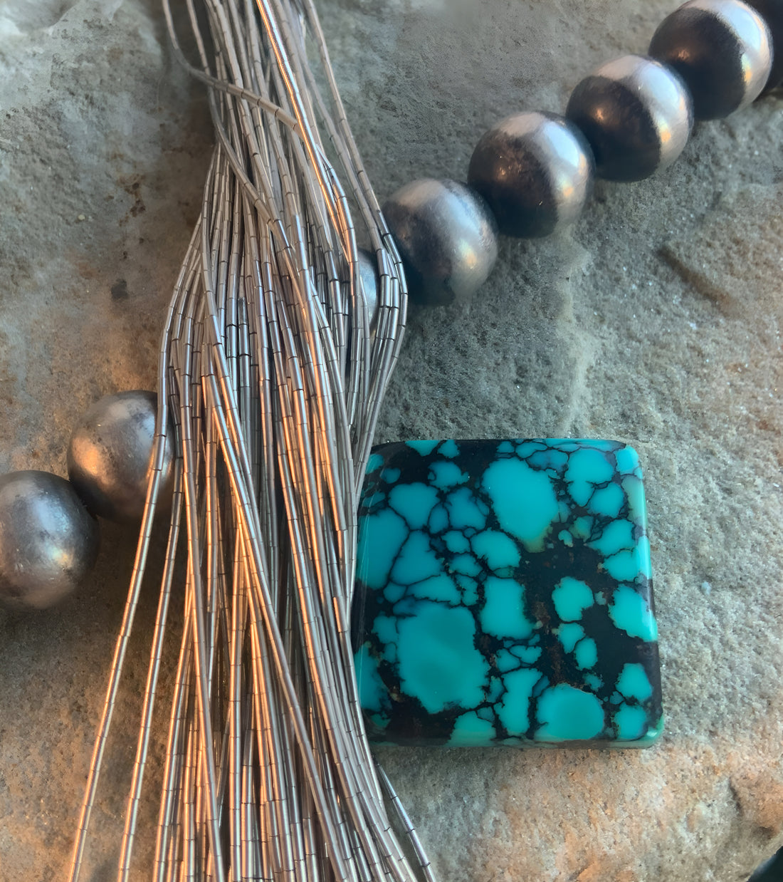 Bao Canyon Turquoise Square Gemstone #BC155