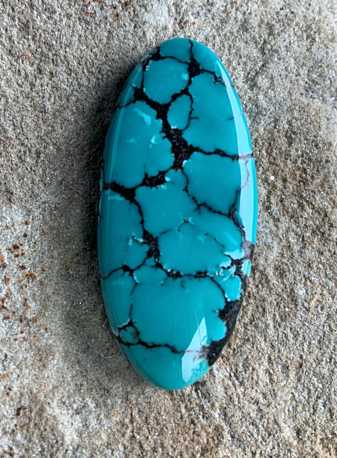 Blue Bao Canyon Turquoise Oval Cabochon