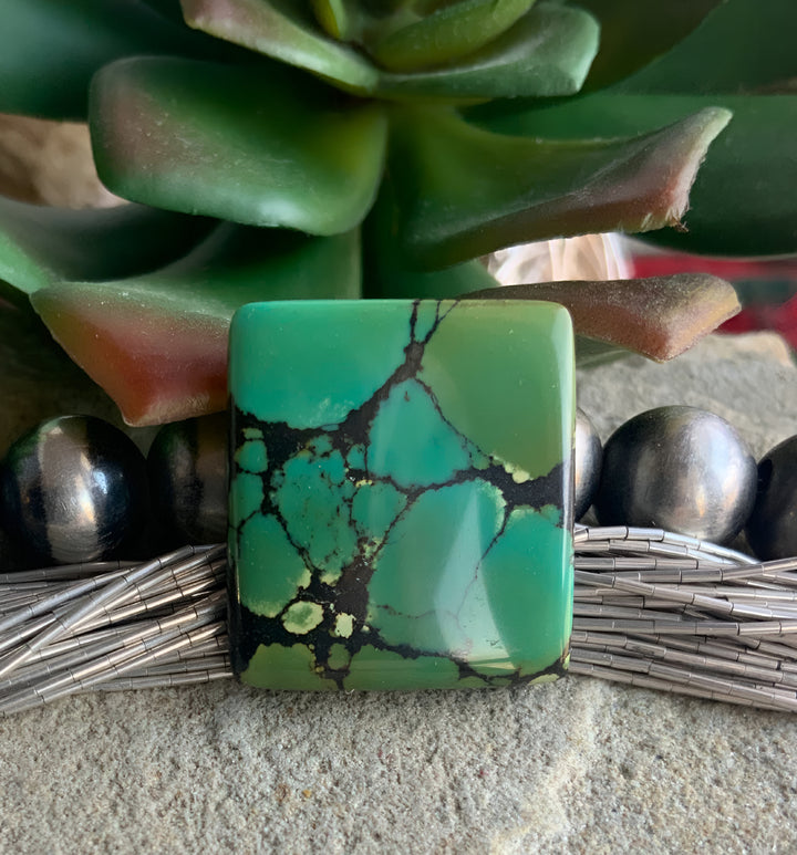 Bamboo Mountain Turquoise Rectangular Gemstone