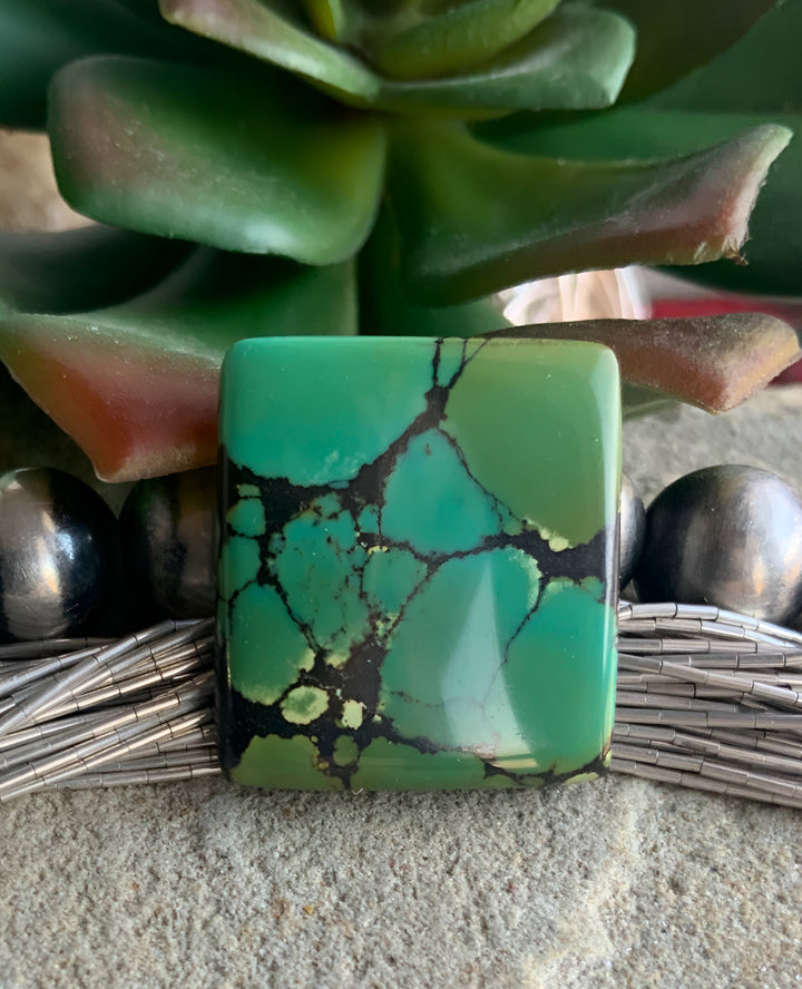 Bamboo Mountain Turquoise Rectangular Gemstone