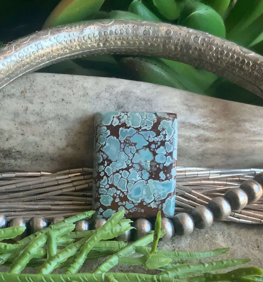 Gobi Desert Lavender or Golden Hills Turquoise Rectangular Gemstone