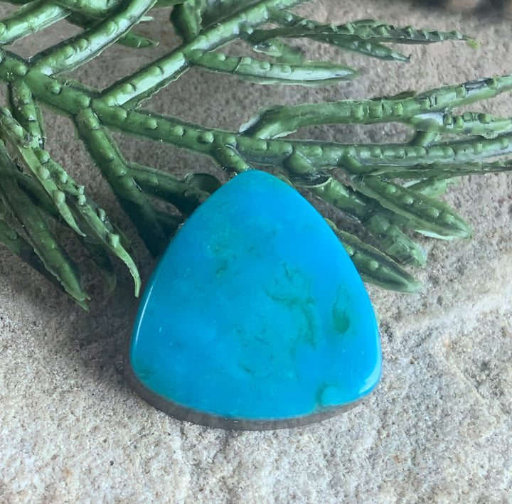 Turquoise Mountain Turquoise Trillion Cabochon