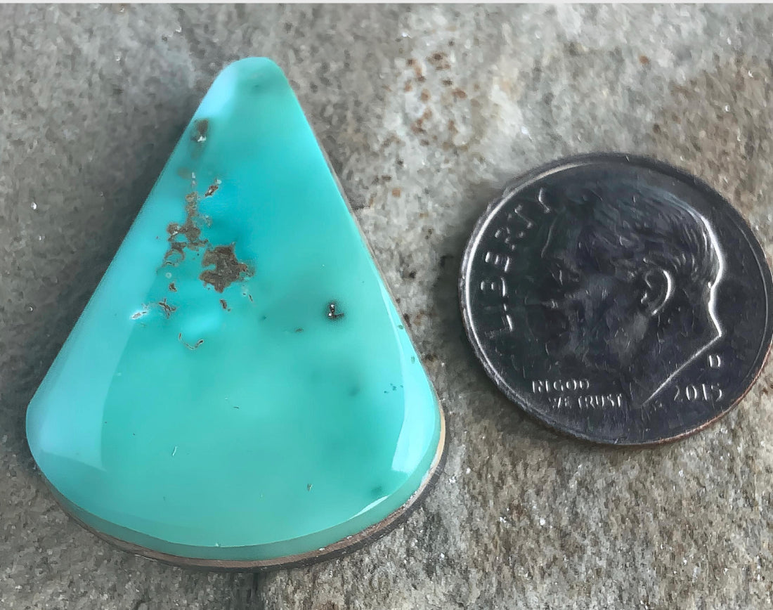 Gorgeous Light Green Royston Triangular Cabochon