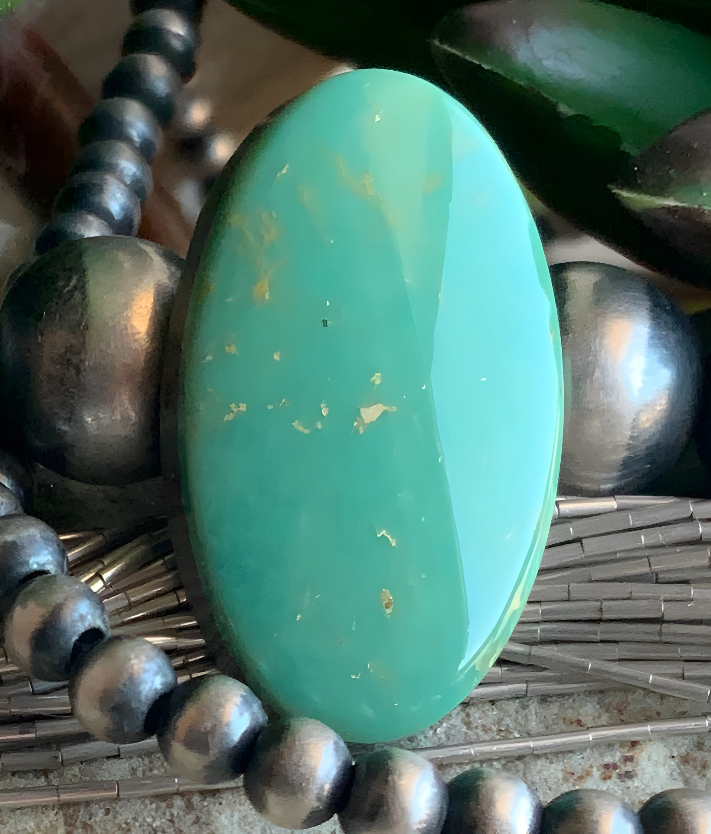 Emerald Valley Turquoise Oval Cabochon-Nevada Gemstone