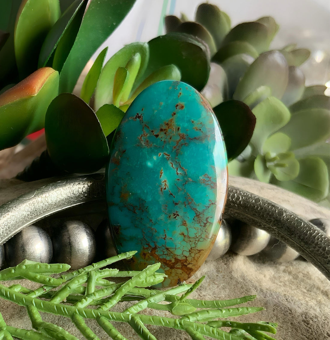 Natural Royston Turquoise Gemmy Oval Cabochon