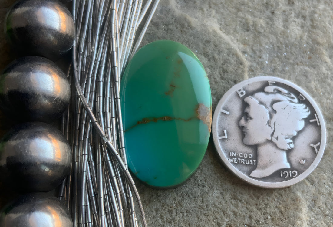 Natural Royston Turquoise Oval Gemstone