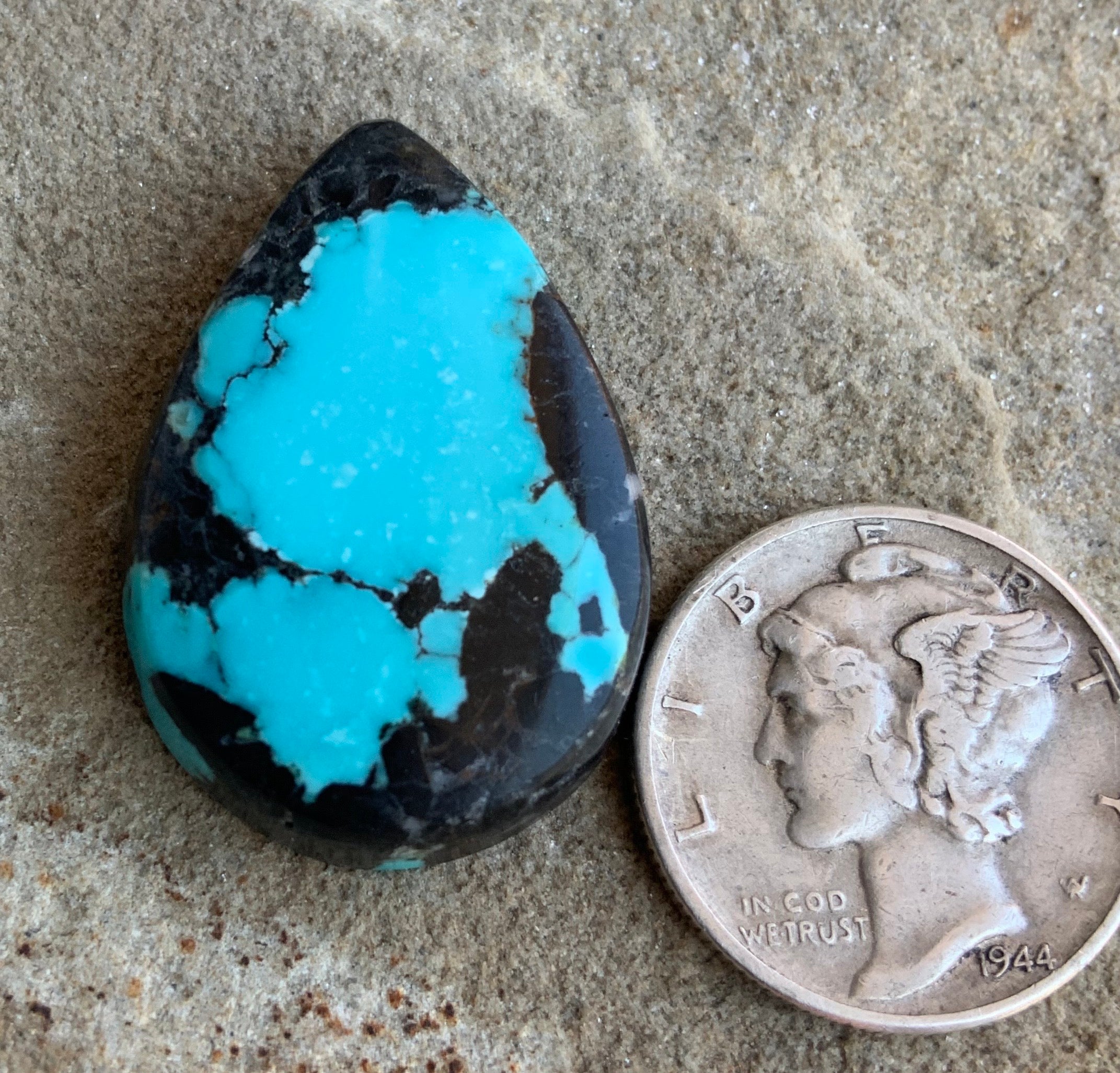 Bao Canyon Turquoise Teardrop Cabochon
