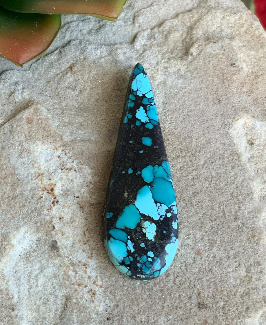 Bao Canyon Turquoise Elongated Teardrop Gemstone