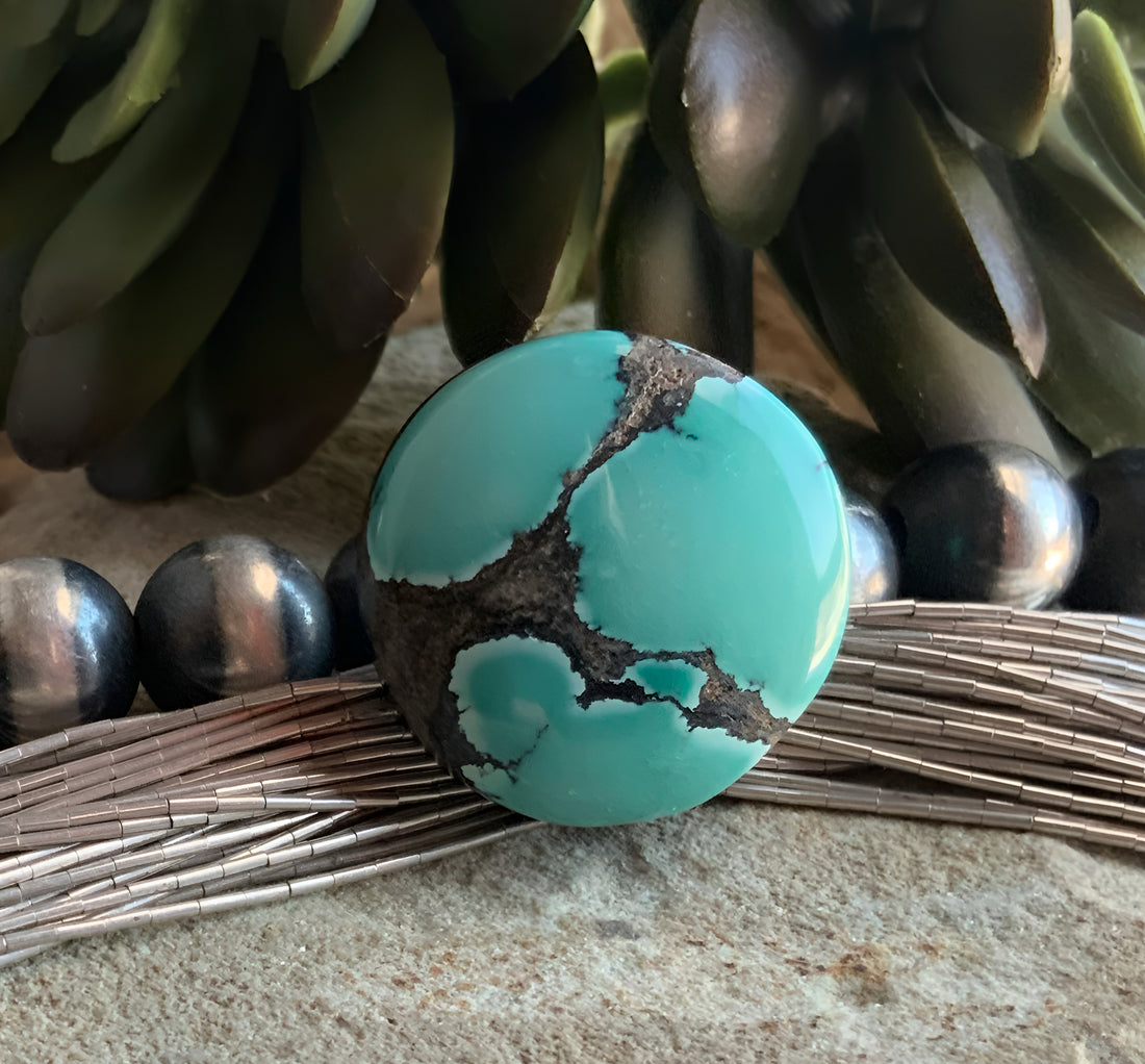 Hubei Turquoise Round Mint Colored Gemstone