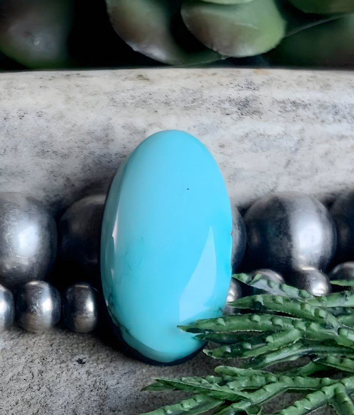 Natural Sleeping Beauty Turquoise Oval Cabochon