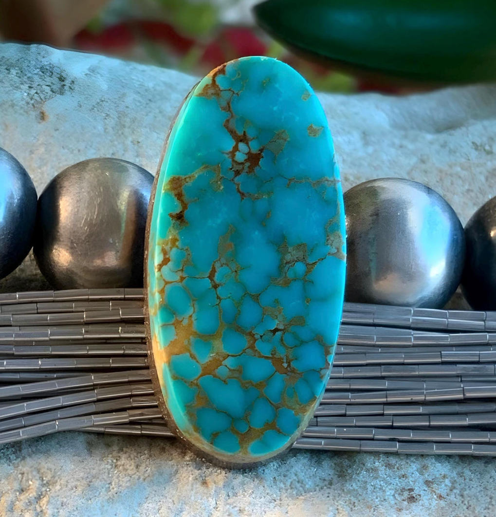 Lone Mountain Turquoise Oval Gemstone