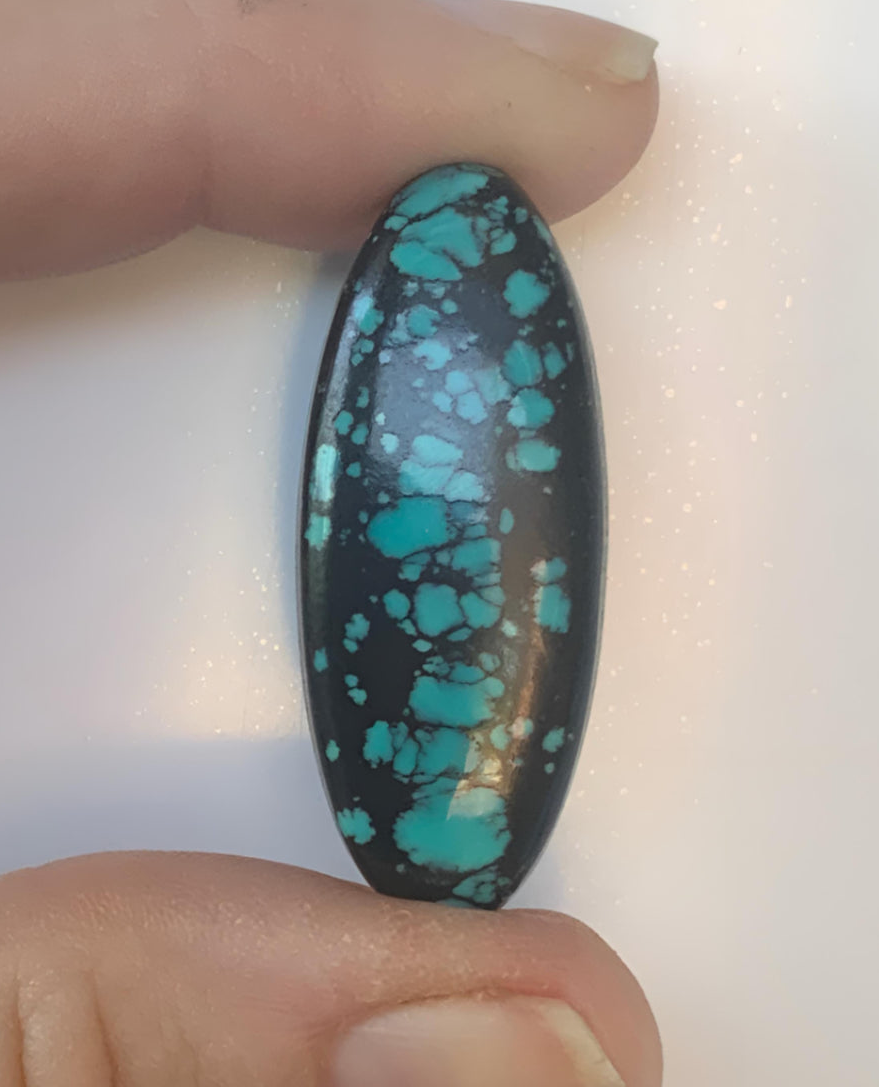 Beautiful Large Oval Bao Canyon Turquoise Gemstone