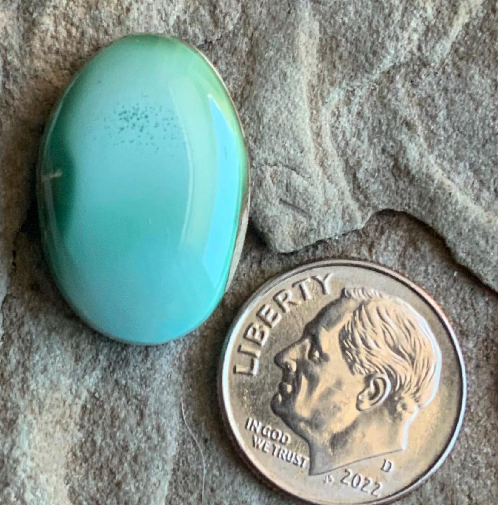 Royston Turquoise Mint Green Oval