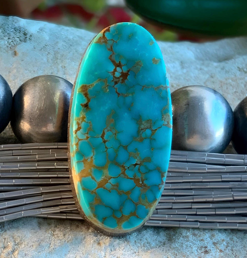 Lone Mountain Turquoise Oval Gemstone