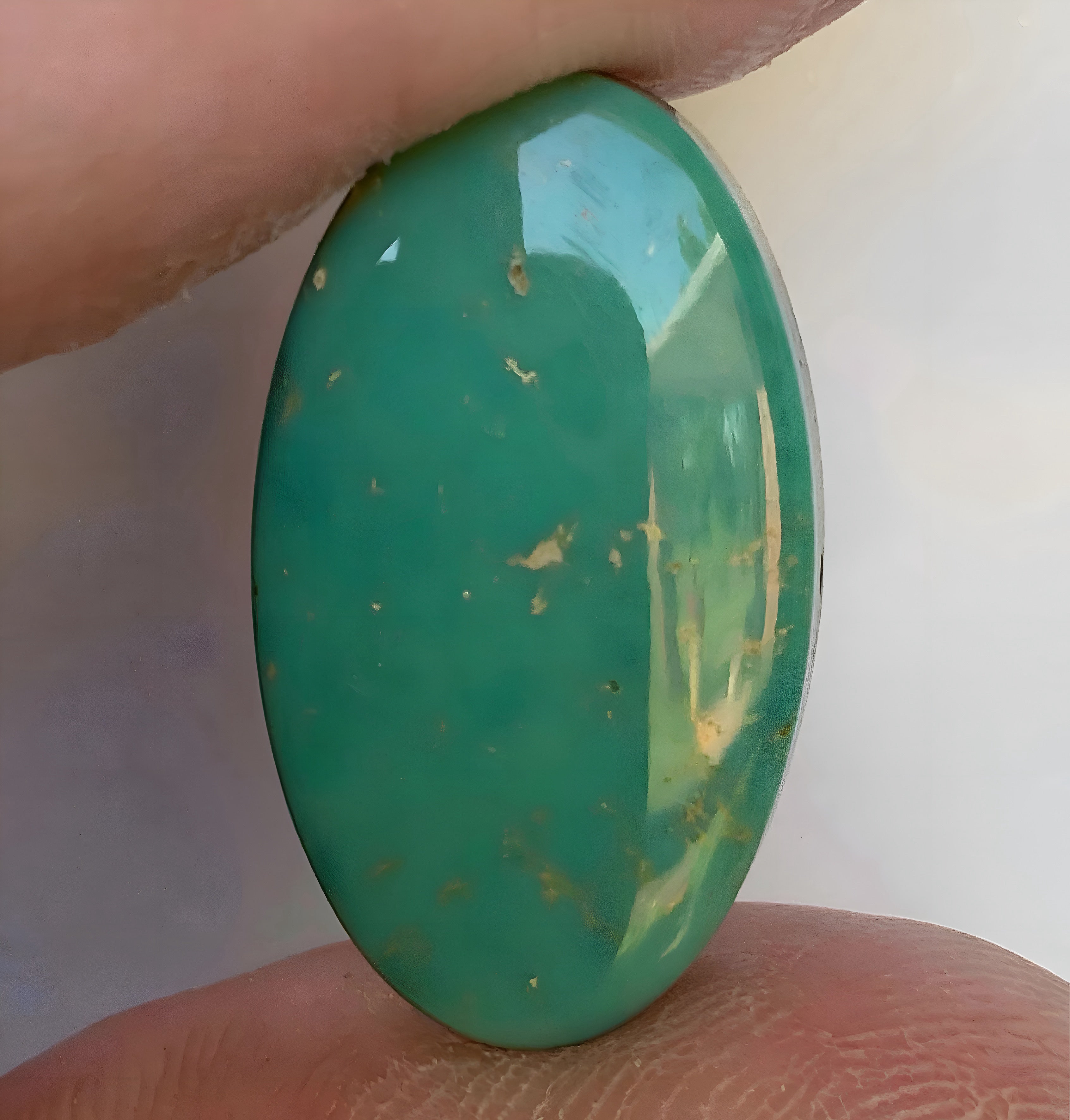 Emerald Valley Turquoise Oval Cabochon-Nevada Gemstone