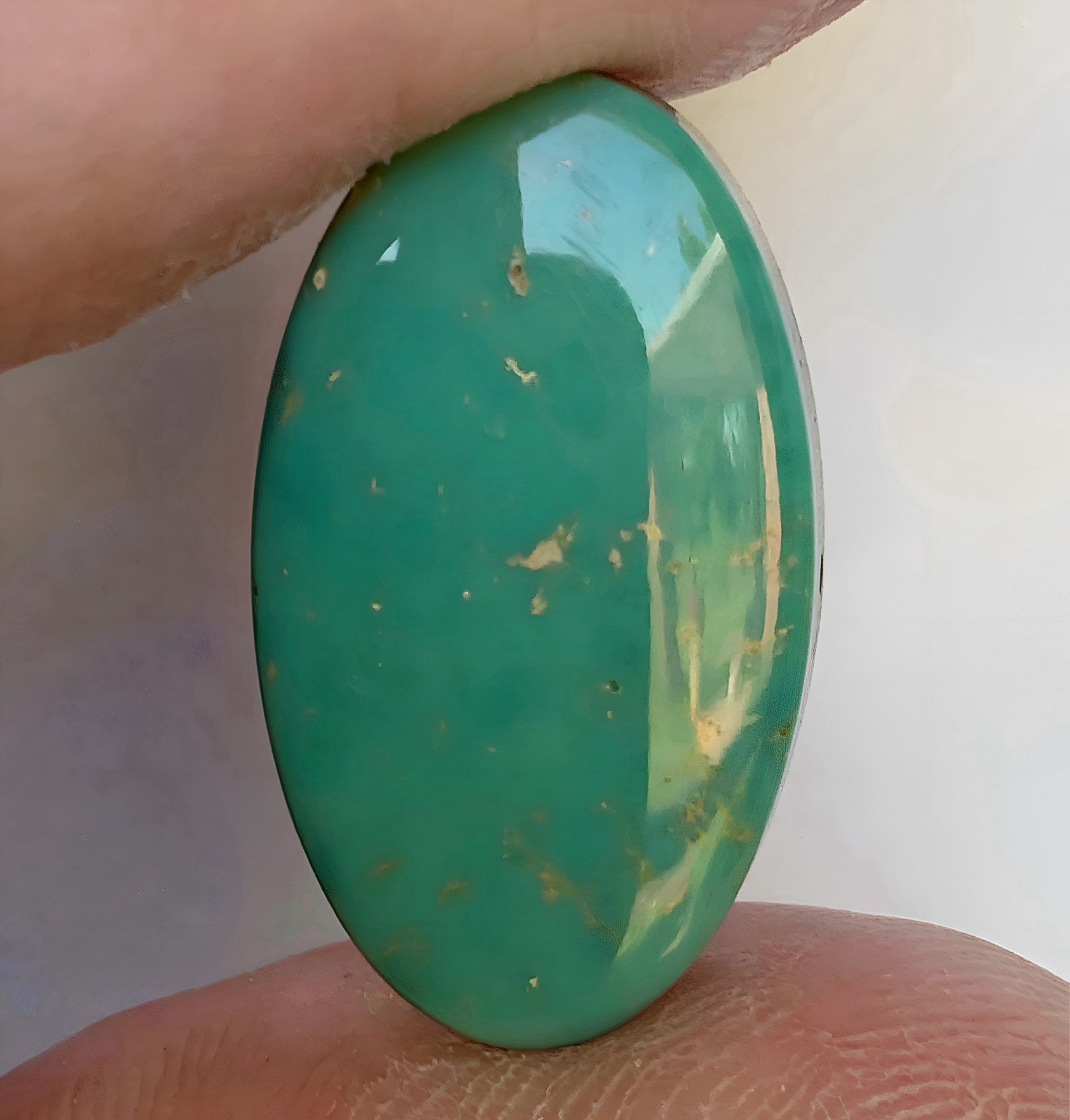 Emerald Valley Turquoise Oval Cabochon-Nevada Gemstone