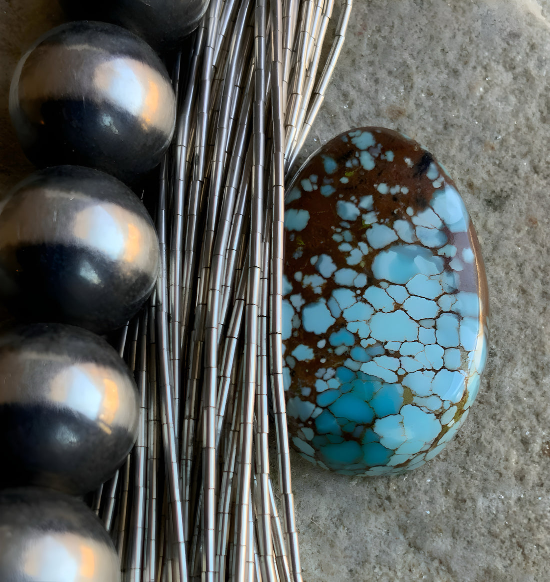 Gobi Desert Lavender or Golden Hills Turquoise Teardrop #G157