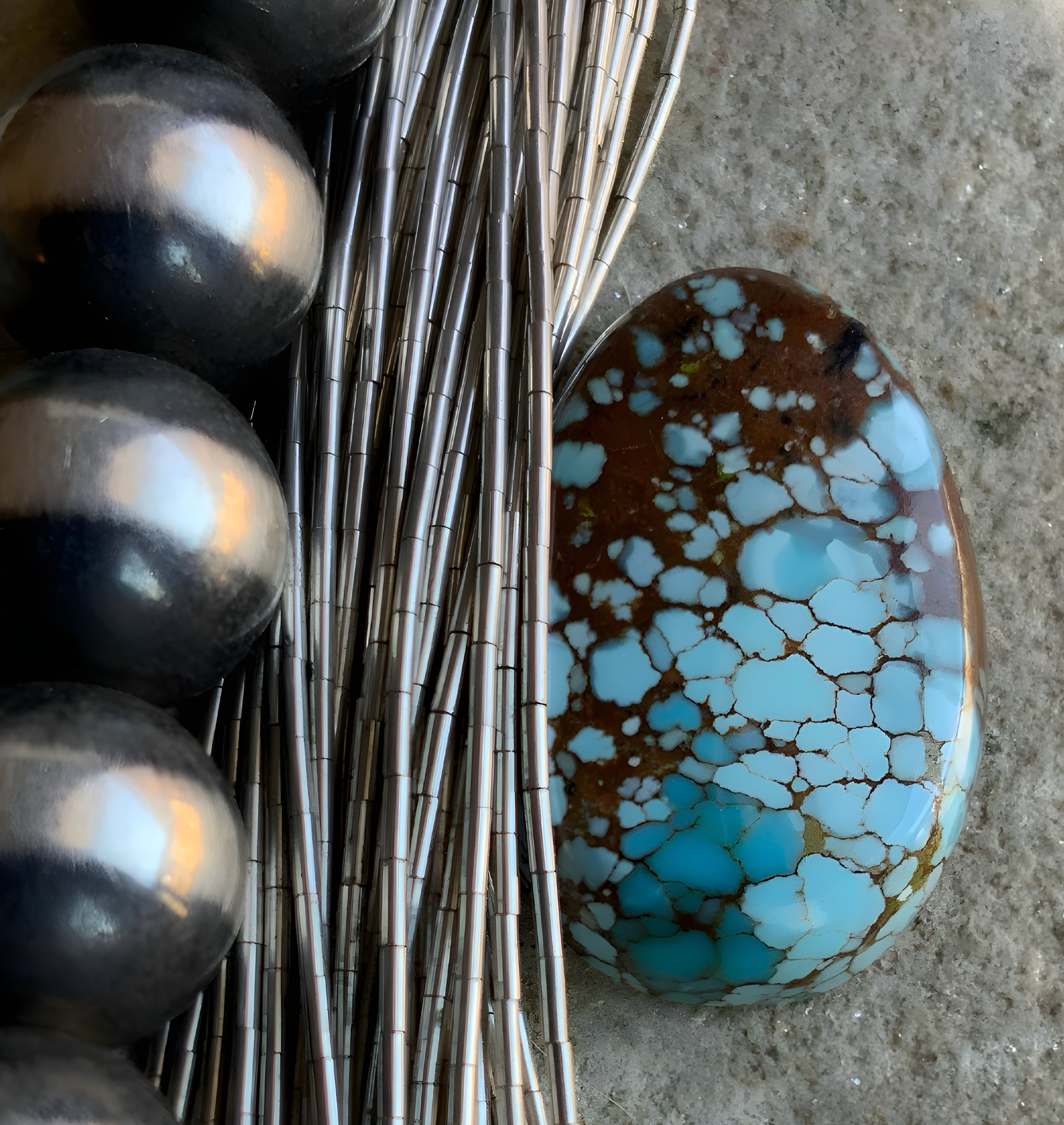 Gobi Desert Lavender or Golden Hills Turquoise Teardrop #G157