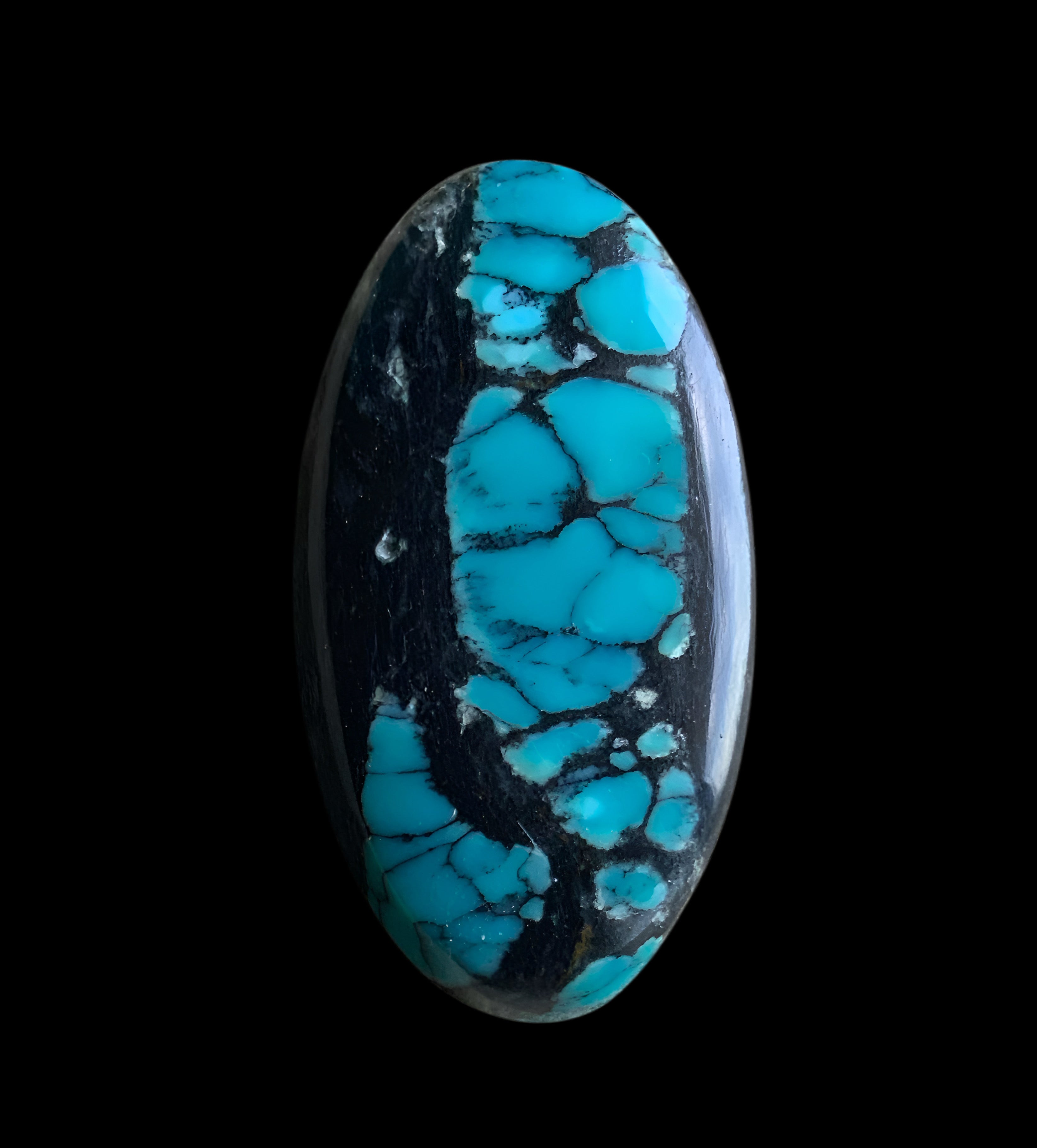 Bao Canyon Turquoise Oval Cabochon-Hubei Province Gemstone