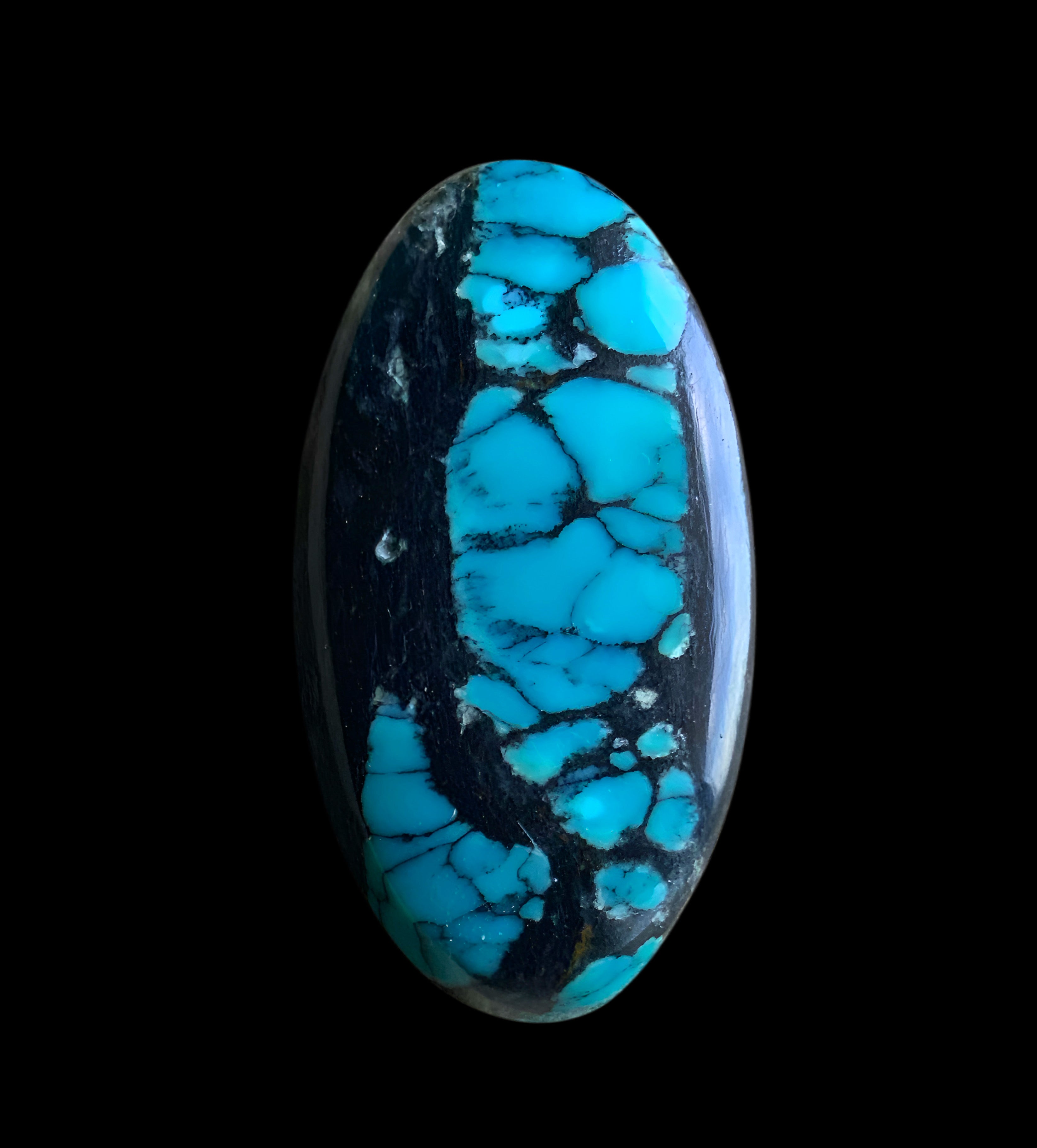 Bao Canyon Turquoise Oval Cabochon-Hubei Province Gemstone
