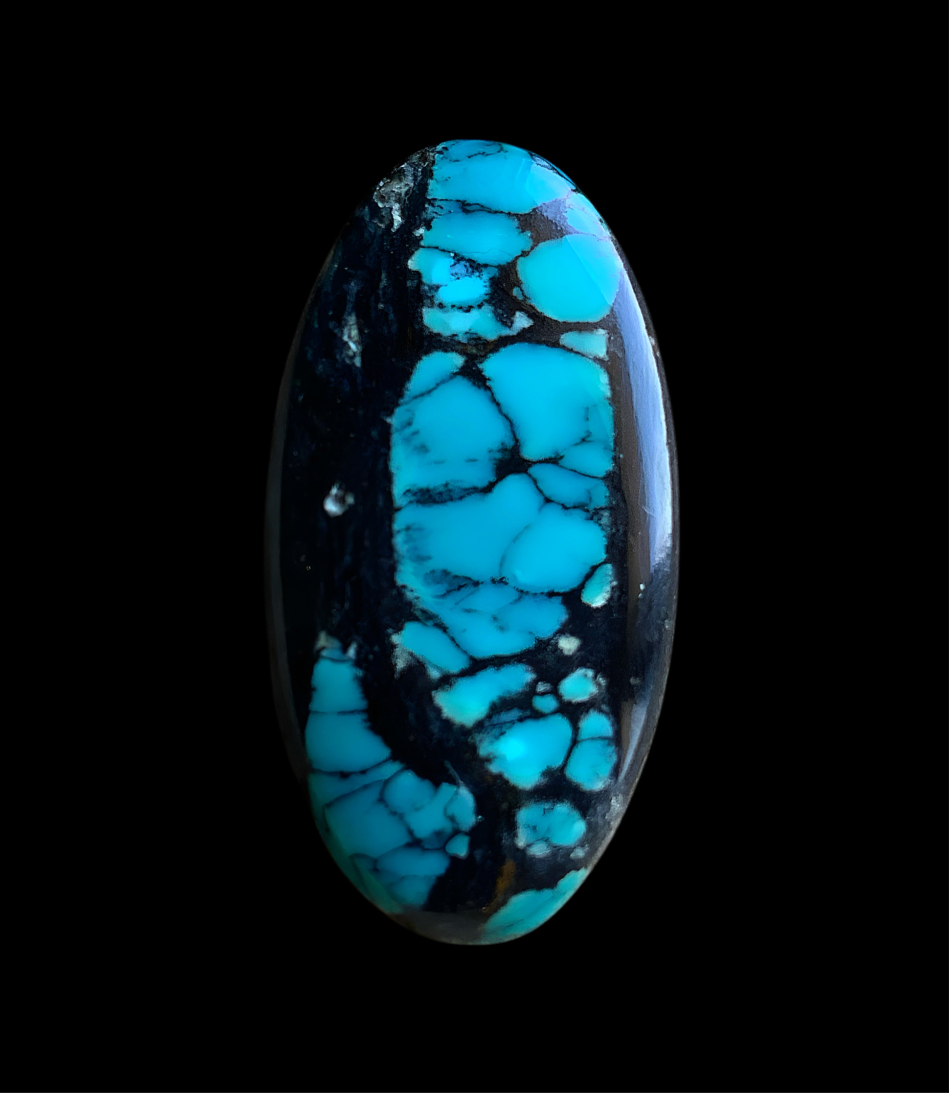 Bao Canyon Turquoise Oval Cabochon-Hubei Province Gemstone
