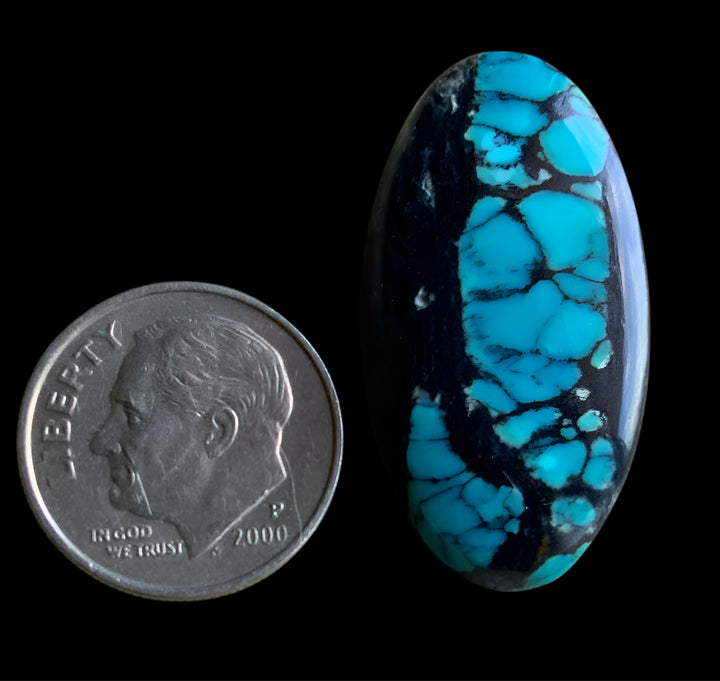 Bao Canyon Turquoise Oval Cabochon-Hubei Province Gemstone