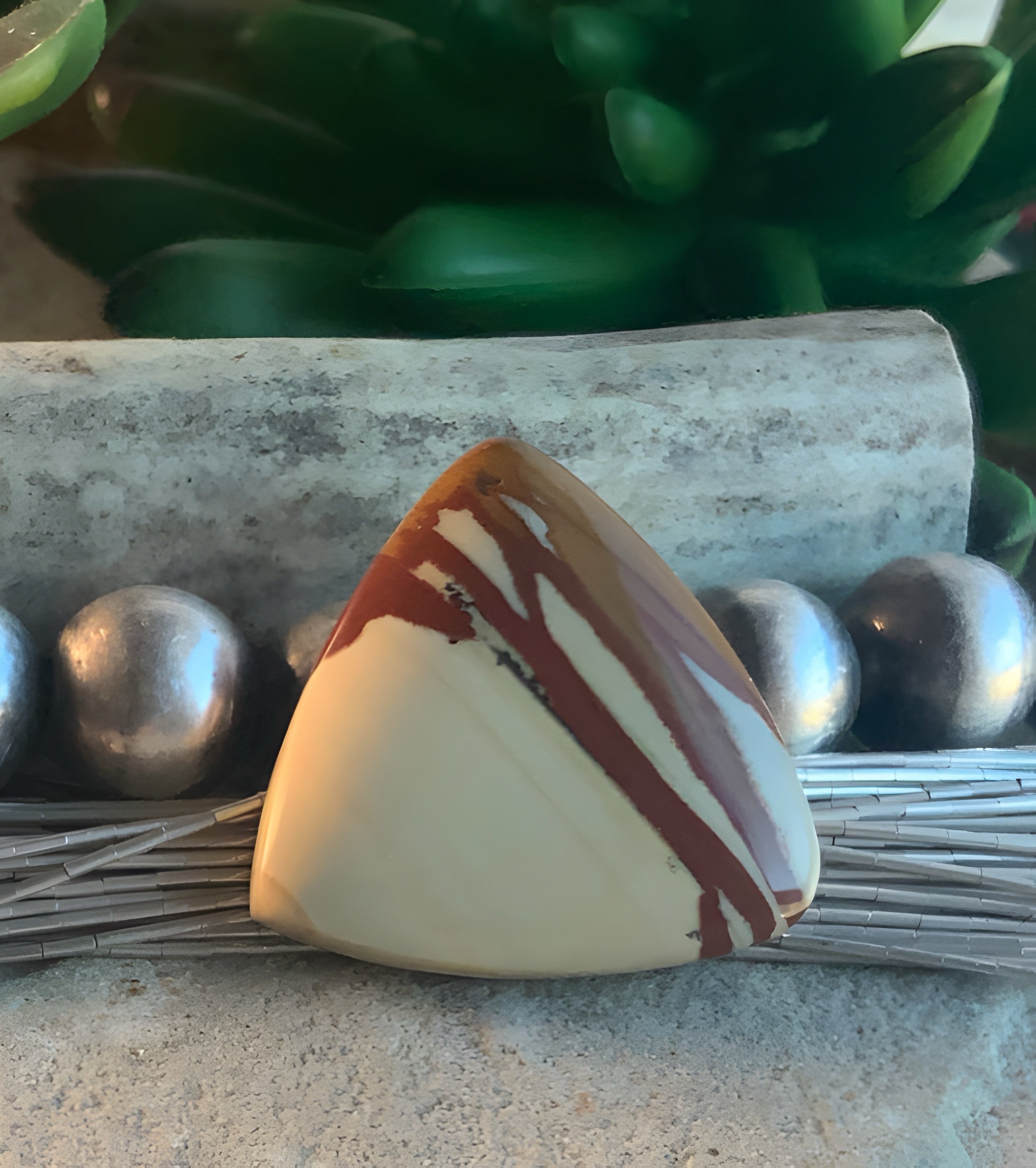 Owyee Jasper Triangle Cabochon