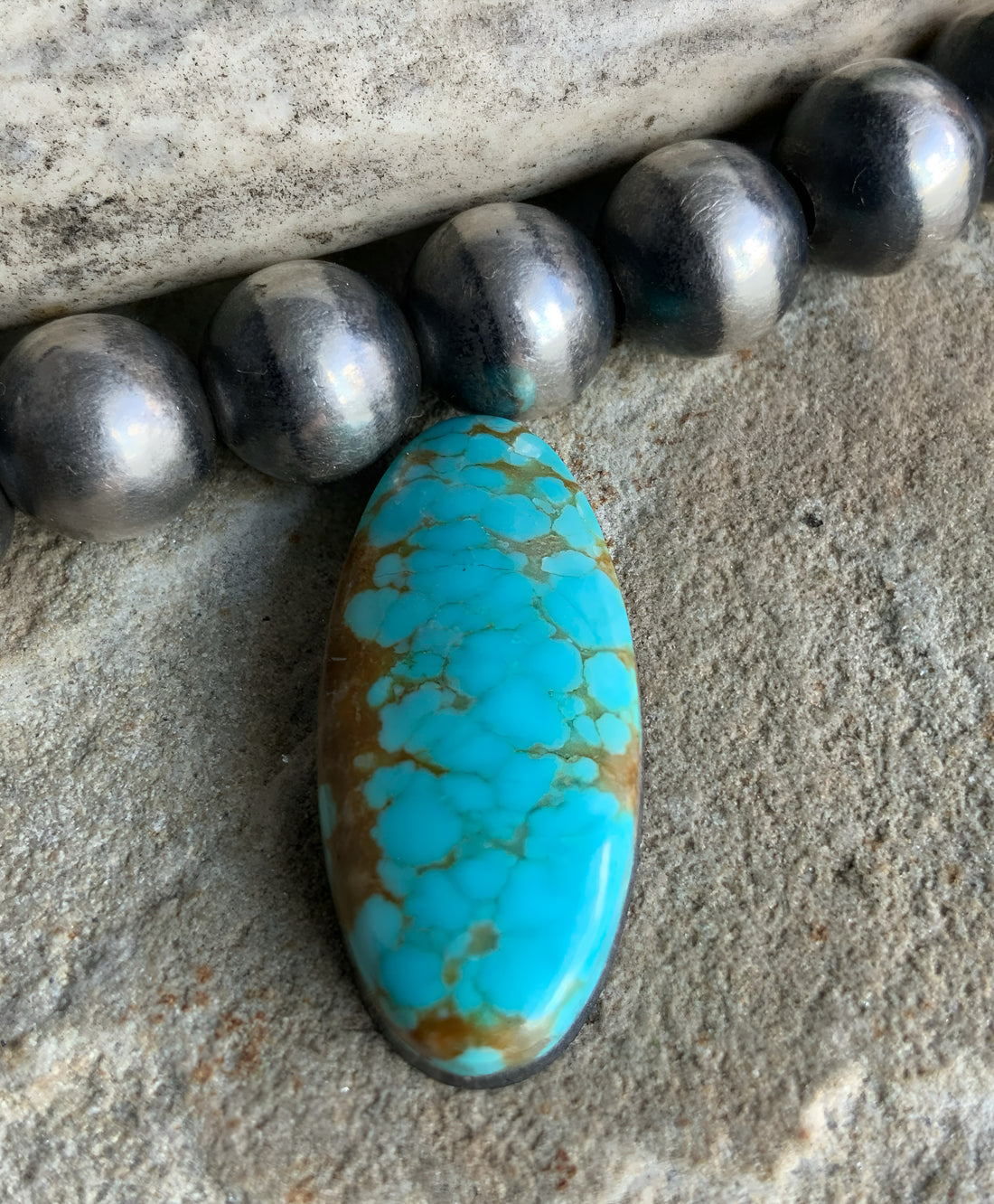 Number 8 Turquoise Oval Cabochon
