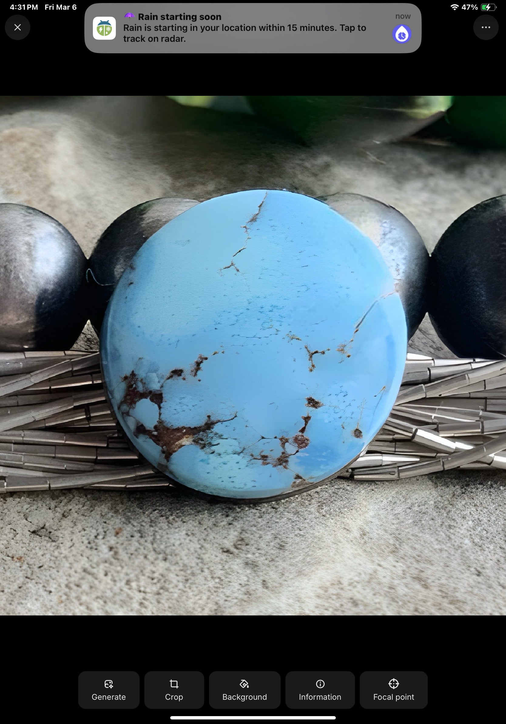 Gobi Desert Lavender or Golden Hills Turquoise Round Gemstone