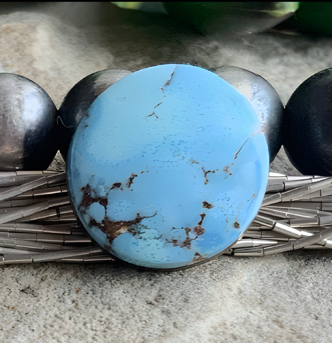 Gobi Desert Lavender or Golden Hills Turquoise Round Gemstone