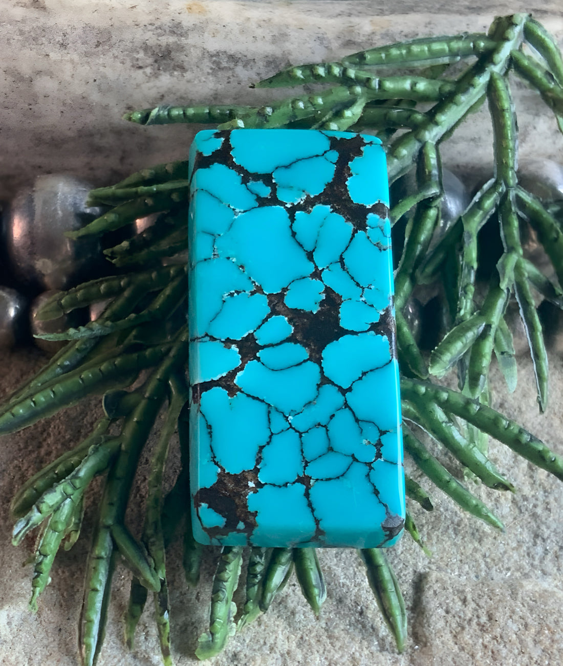 Bao Canyon Turquoise Rectangular Cabochon