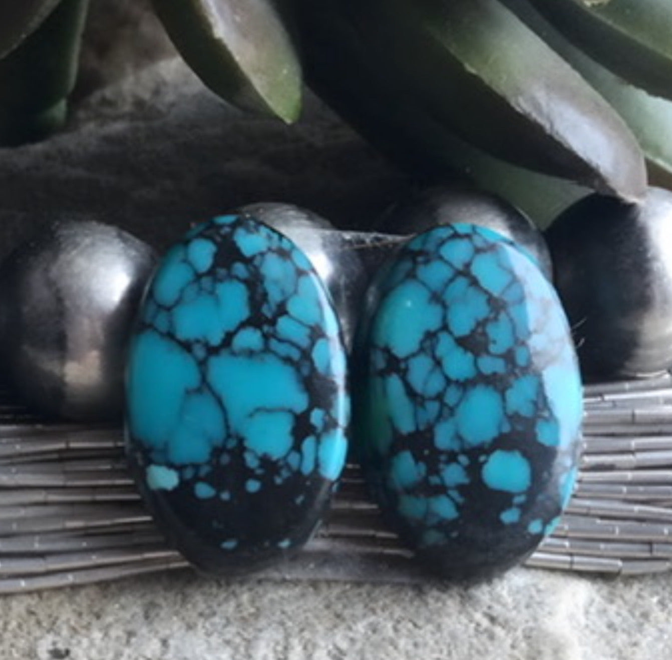 Bao Canyon Turquoise Oval Earring Gemstones