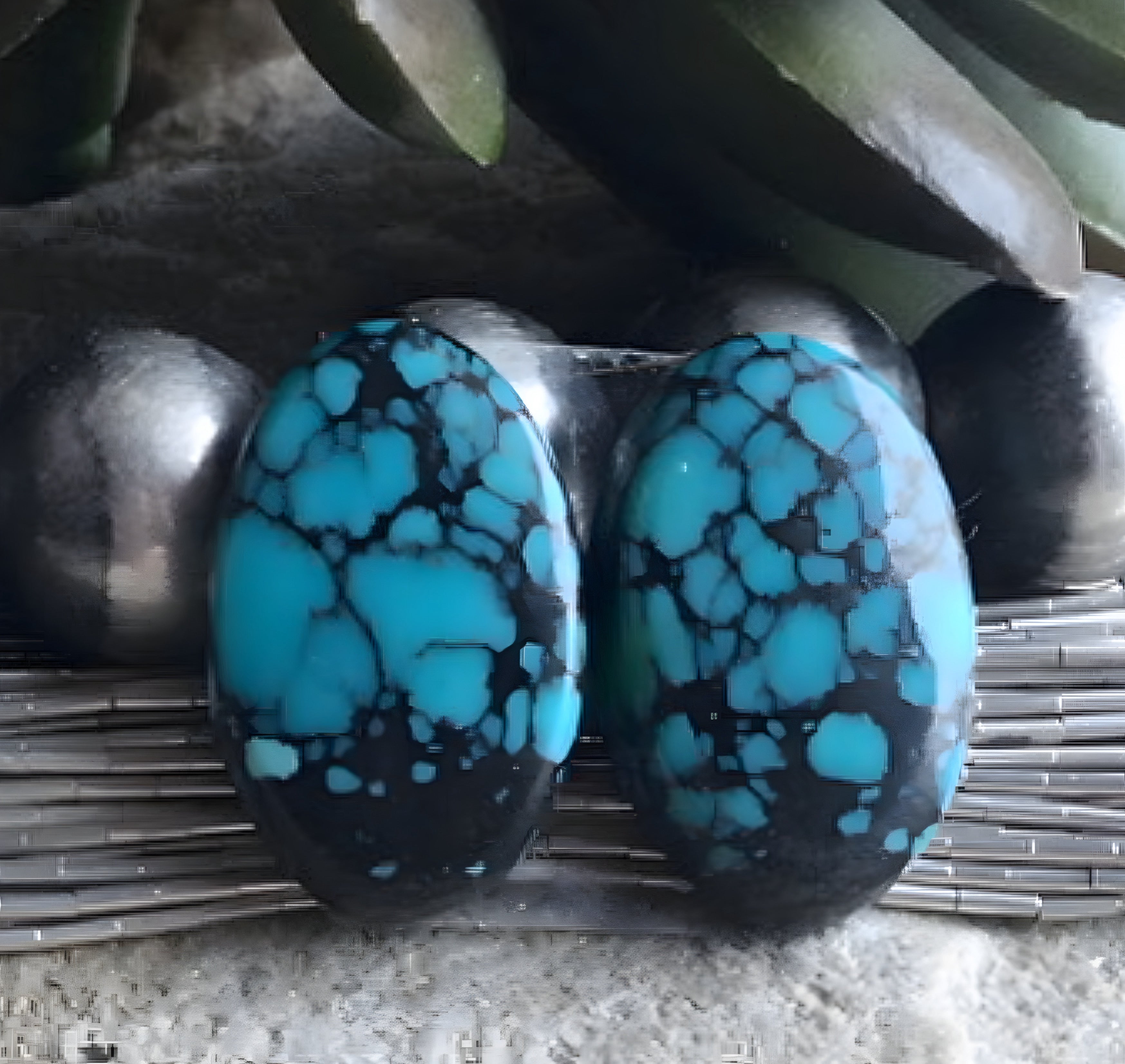 Bao Canyon Turquoise Oval Earring Gemstones