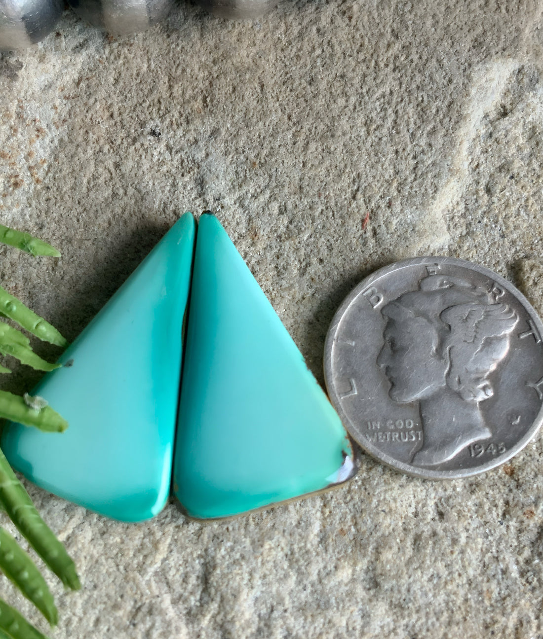 Emerald Rose Variscite Earring Cabochons