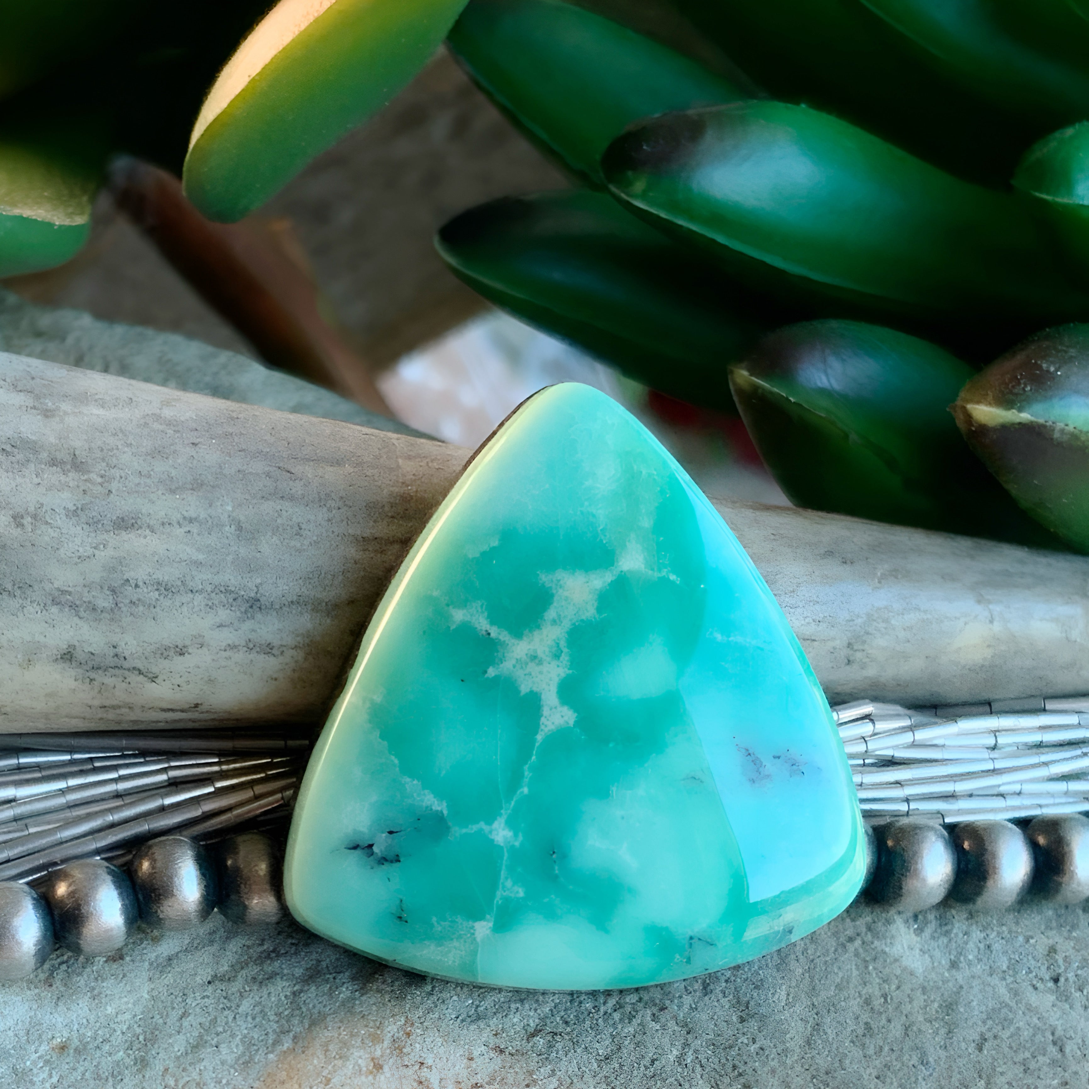 Gorgeous Natural Damele Turquoise Cabochon
