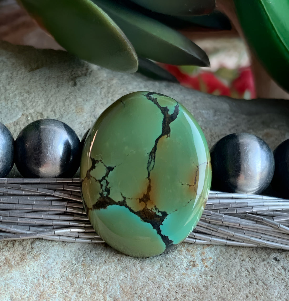 Bao Canyon Green Oval Gemstone