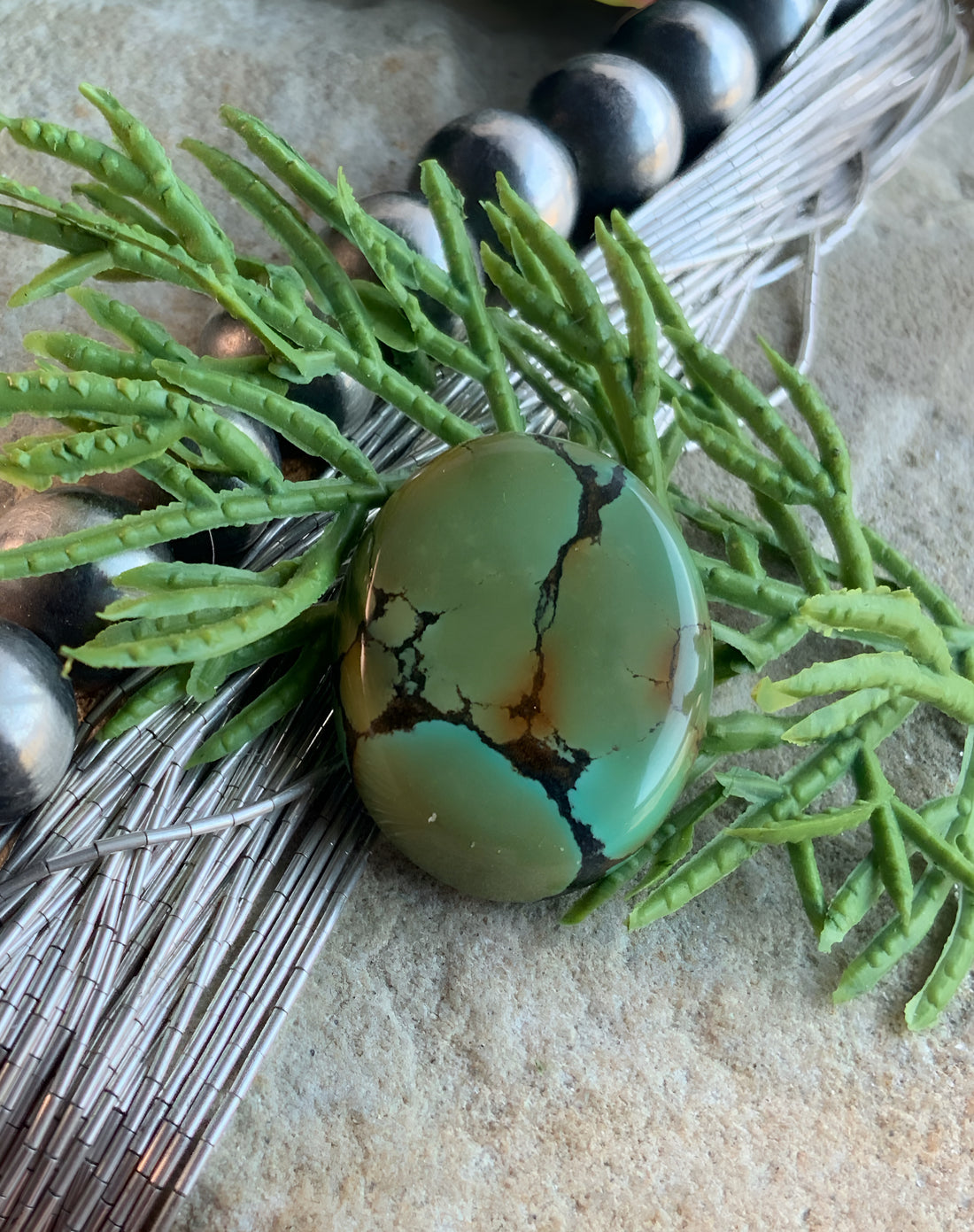 Bao Canyon Green Oval Gemstone