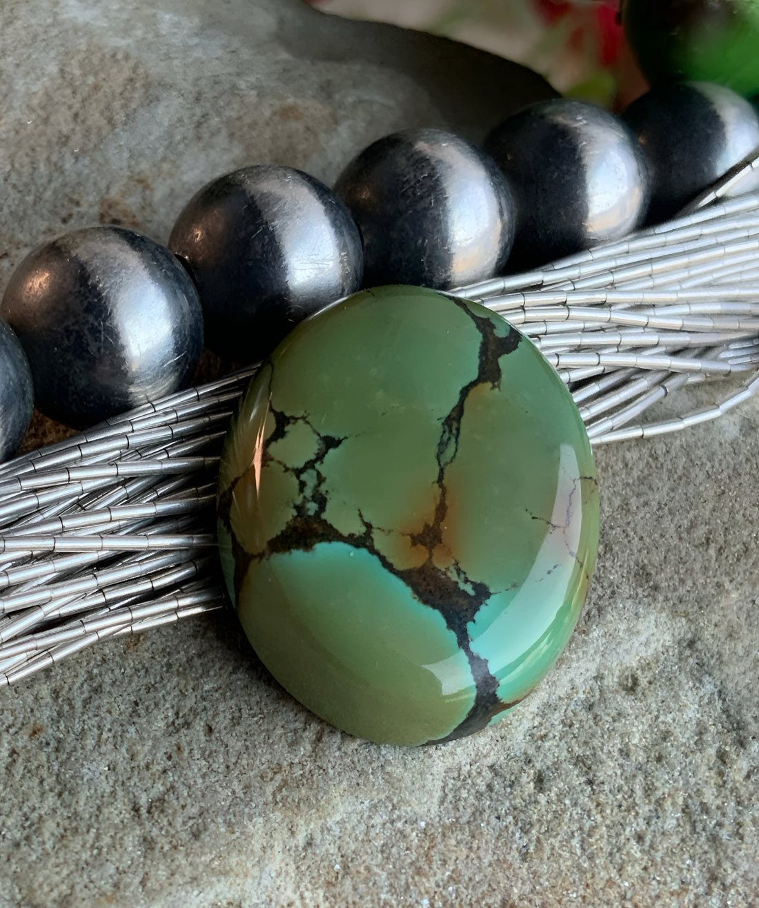 Bao Canyon Green Oval Gemstone
