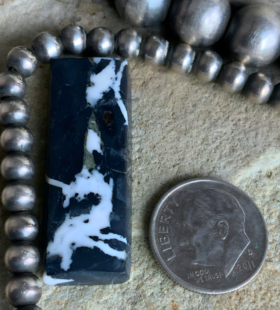 Natural White Buffalo Rectangle Cabochon-Nevada Gemstone