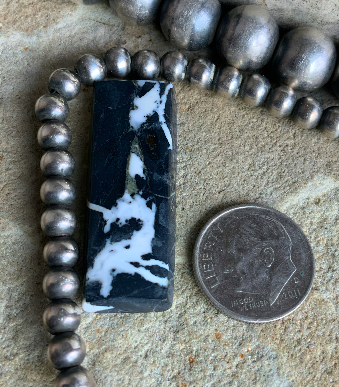 Natural White Buffalo Rectangle Cabochon-Nevada Gemstone