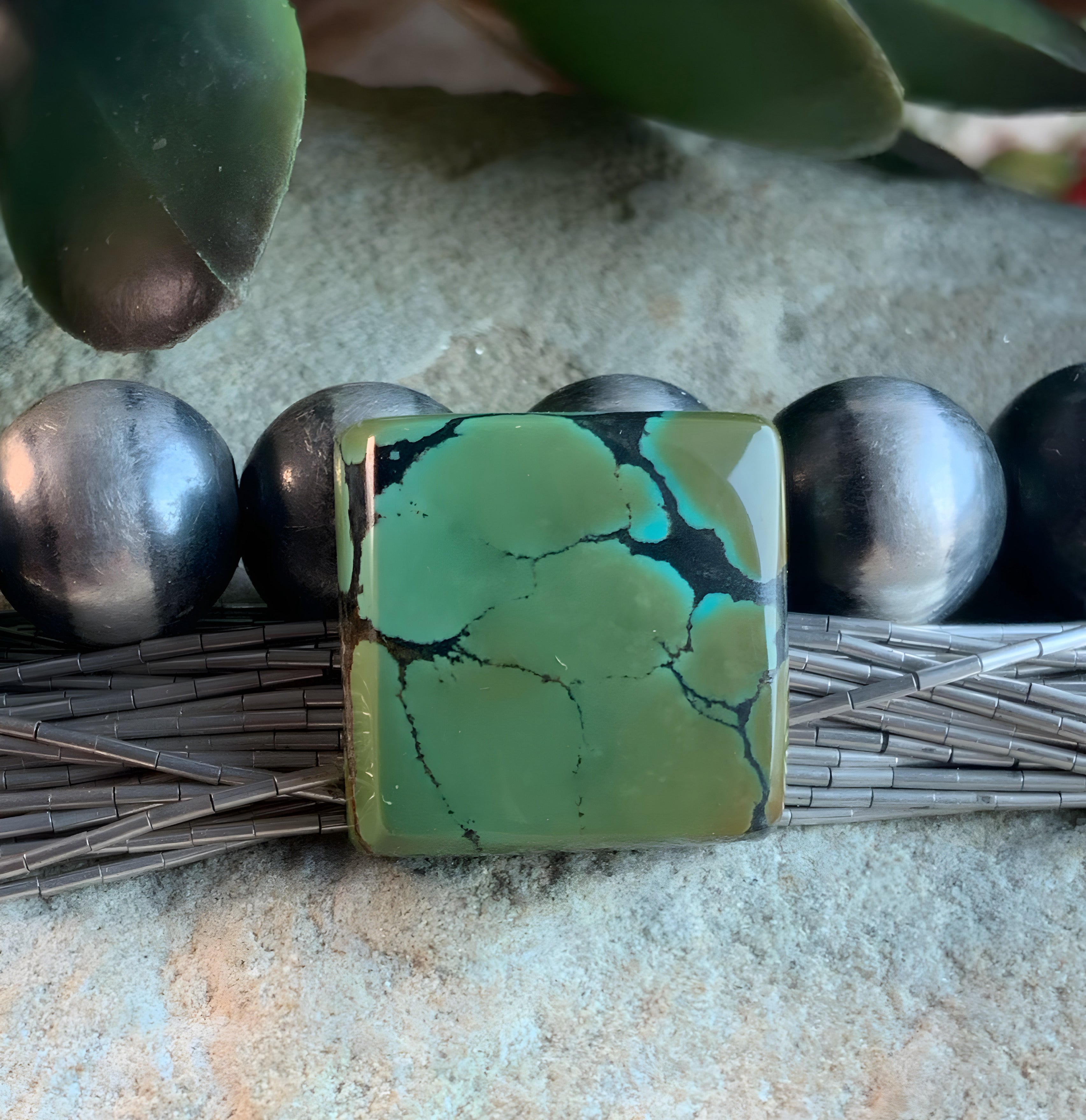 Bao Canyon Turquoise Square Gemstone