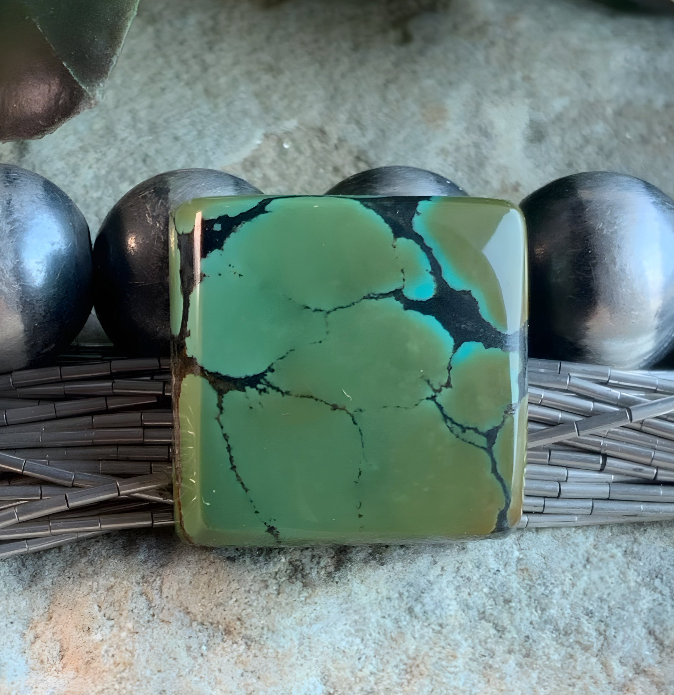 Bao Canyon Turquoise Square Gemstone