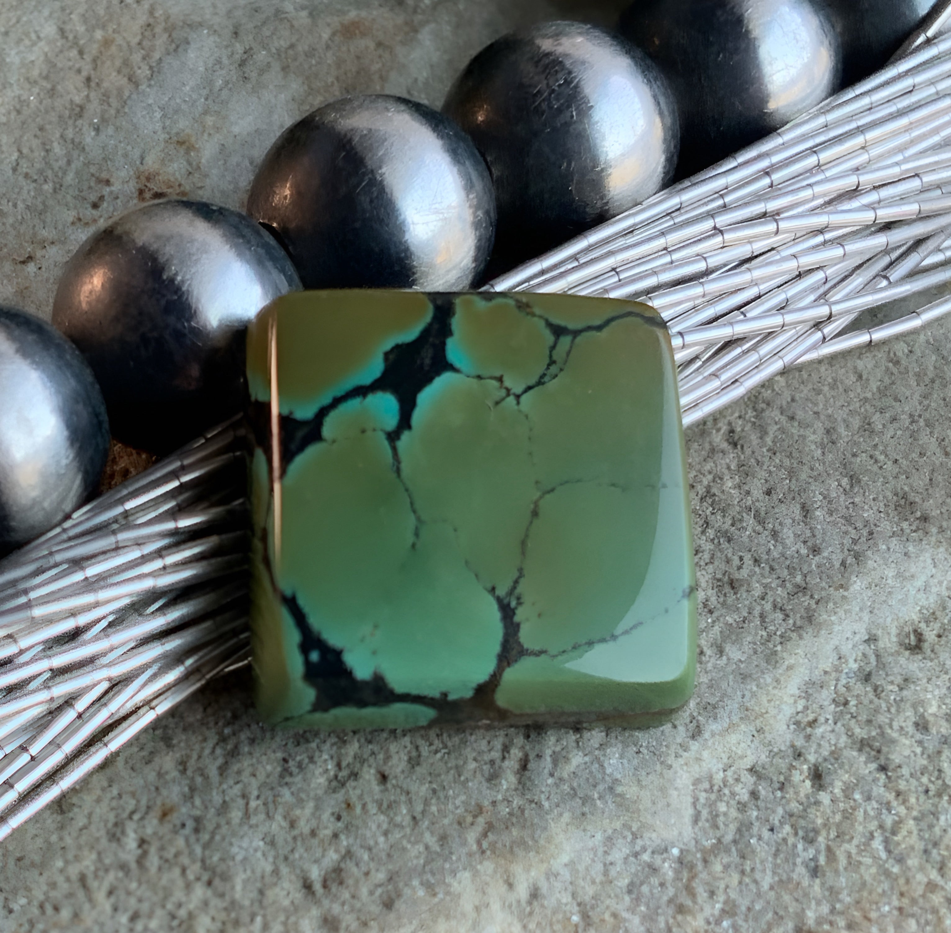 Bao Canyon Turquoise Square Gemstone