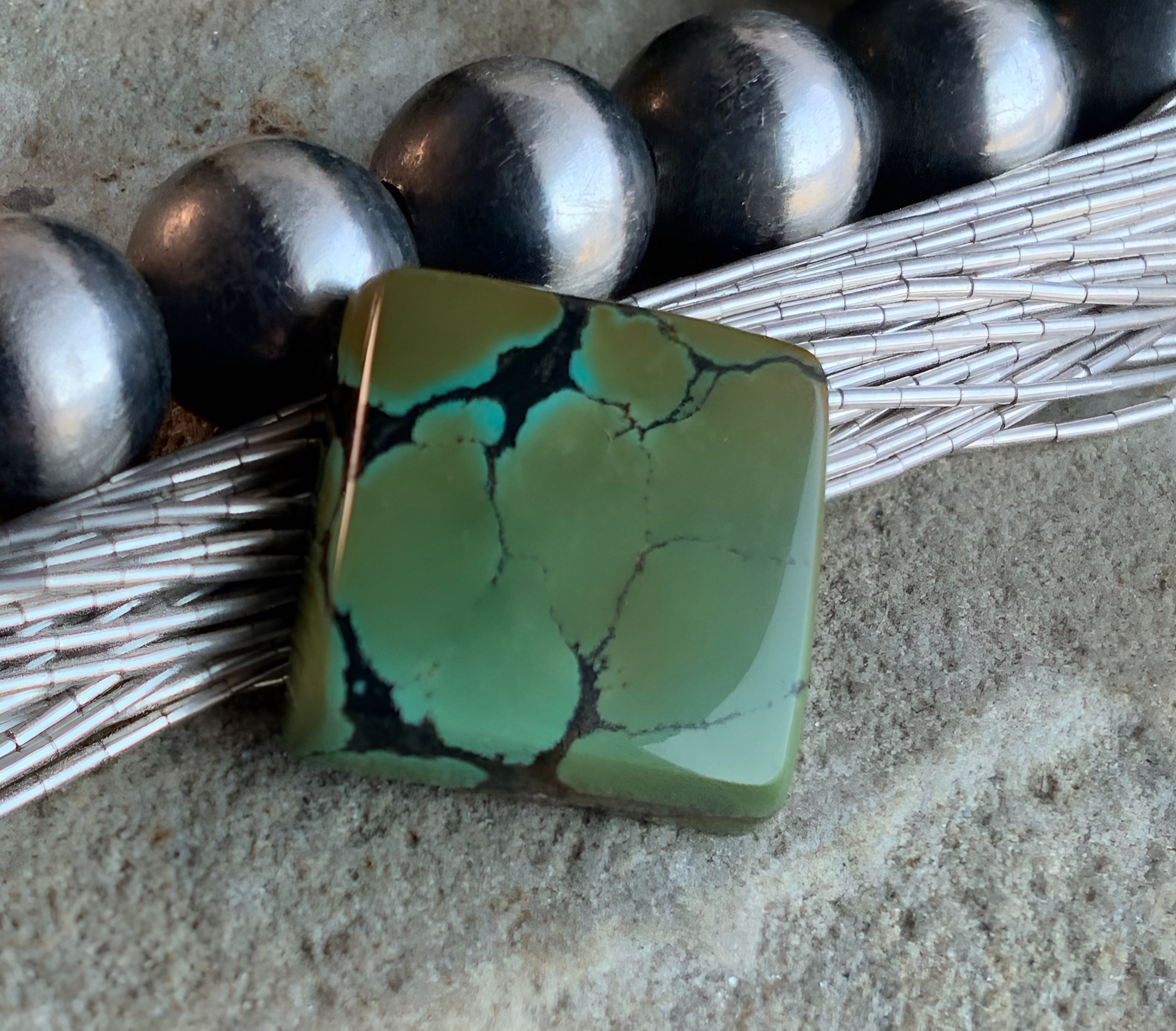 Bao Canyon Turquoise Square Gemstone