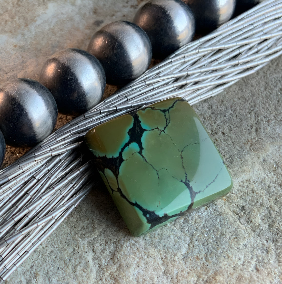 Bao Canyon Turquoise Square Gemstone