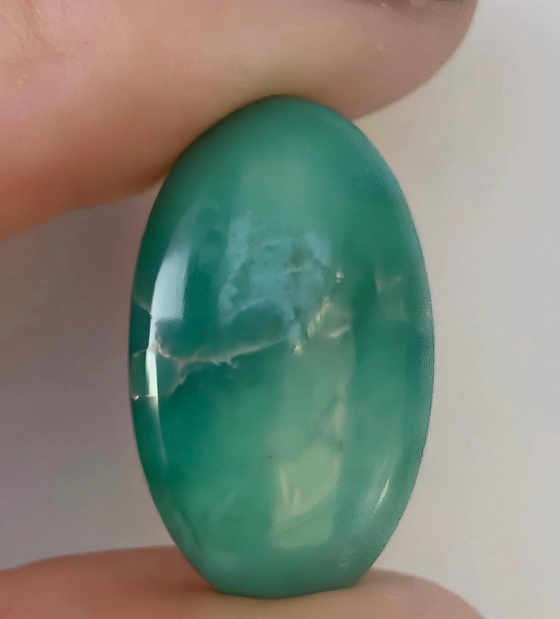 Broken Arrow Variscite Green Oval Gemstone-Nevada Gemstone