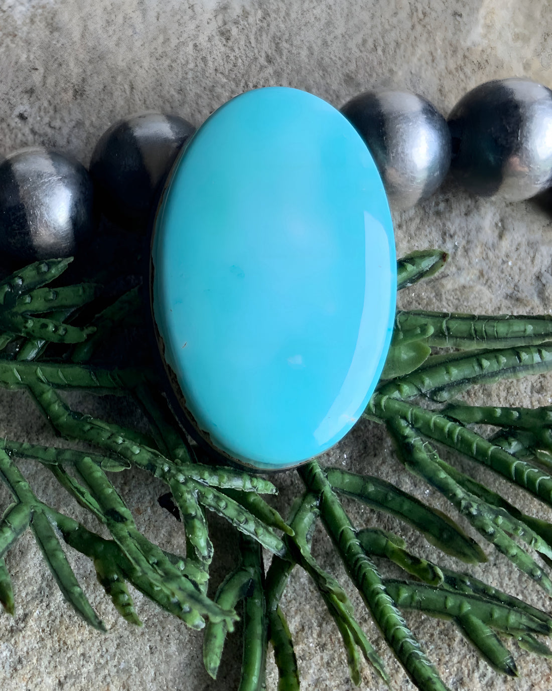 Royston Turquoise Blue Oval Cabochon-Nevada Gemstone #R41