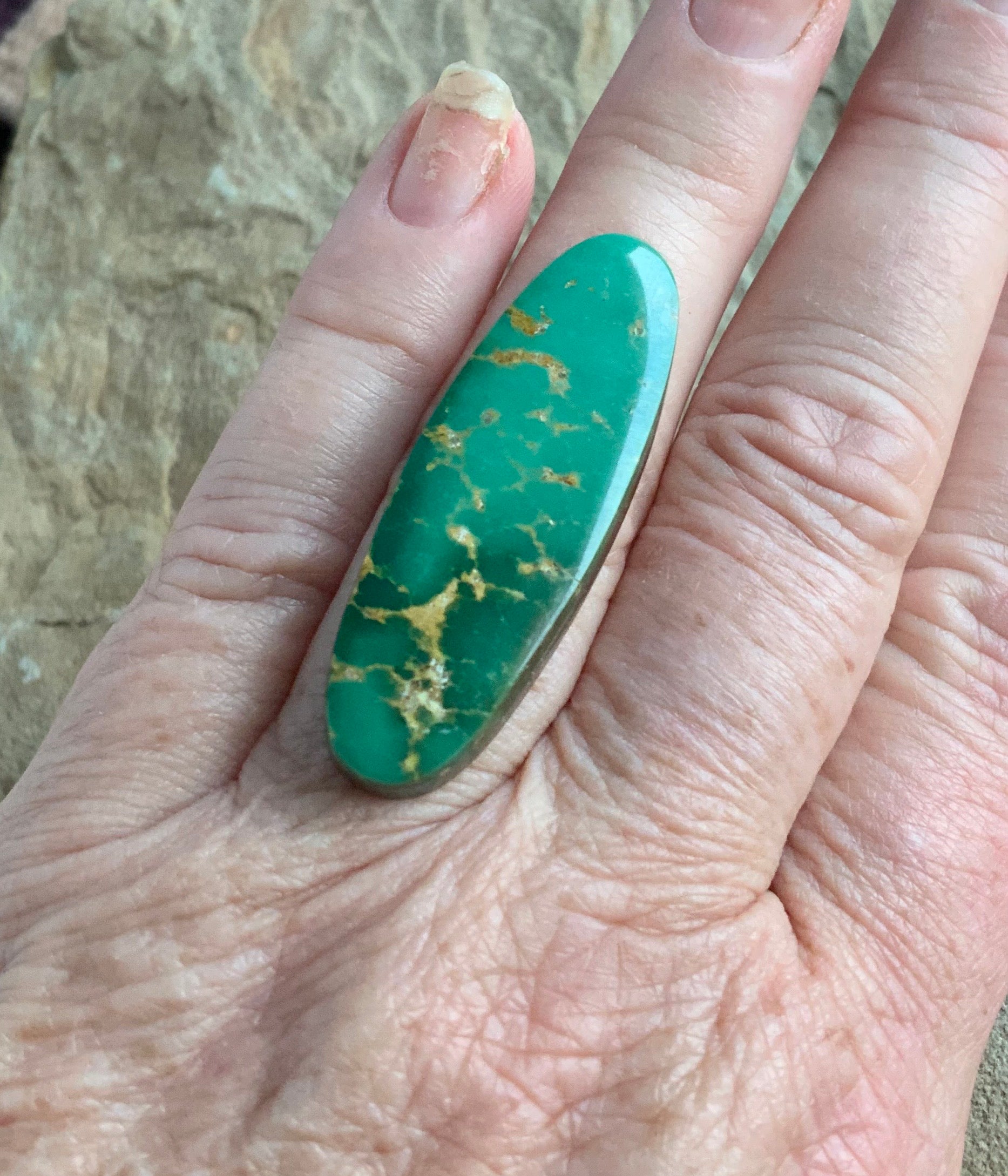 Green Royston Turquoise Oval